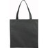 A grey non-woven tote bag with two handles and a plain design, featuring a branding logo.