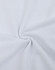 A close-up of white fabric featuring a smooth cotton/poly blend texture, with a slight sheen and circular pattern.
