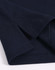A navy blue men's ultrafine cotton pique polo, featuring a close-up view of the fabric and seam details.