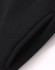 A black fleece half-zip collar sweatshirt featuring a textured fabric and a logo.