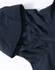 A unisex pro performance waterproof jacket in navy blue, featuring a hood and zip closure. It has a logo on the fabric.