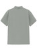 A men's high-performance polo in a muted green hue, featuring a collar and short sleeves. It has a logo on the back.