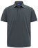 A men's short-sleeve polo in dark grey with a collar and a logo. Made from high-performance graphene fabric.
