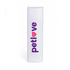 A white lint remover with a logo featuring the words "petlove" in purple and a heart icon.