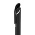 A black gel ink pen with a sleek design and a silver clip. Features a glossy finish.