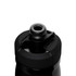 A drink bottle with a black insulated steel design and a sip nozzle, featuring a logo on the lid.