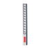 A 30cm popper ruler in white with a red logo, featuring multiple pushing buttons along its length.