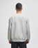 A grey Champion Reverse Weave® adult crew sweatshirt viewed from the back, featuring a simple design and a logo.