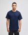 A navy Champion adult short-sleeve t-shirt featuring a logo on the sleeve.