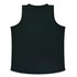 A dark green singlet featuring a smooth texture, simple design, and no visible branding on the back.