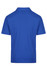 A blue men's polo shirt featuring a simple design with a collar and short sleeves. It has a logo on the side.