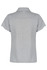 A grey polo shirt featuring a classic collar and a logo. The design includes short sleeves with contrasting details.