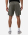 Men's performance shorts in olive green, featuring a lightweight design and an athletic fit, with a logo on the waistband.