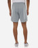 Men's performance shorts in light grey, featuring a comfortable elastic waistband and a branding logo.