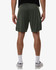 Men's Pro-Lock Performance Shorts in green, featuring a logo, with a back view showcasing the fit and design.