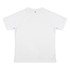 A white women's active T-shirt with short sleeves and a seamless design, featuring a logo.