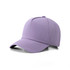 A purple 5 panel cap made from 280gsm 100% cotton drill with a logo.