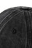 A dark grey cotton cap with a textured surface and a logo on the front. The underside of the cap is visible.