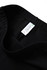 Black cotton spandex shorts with an elastic waistband and a label visible inside.