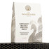 A bag of 100g cinnamon sea salt pretzel balls in a white and gold design, featuring a peacock motif.