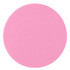 A round, pink Glider slider makeup mirror with a smooth surface and no visible markings.