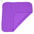 A purple cooling face cloth with a textured surface, folded at one corner. The product features a logo.