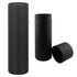 A drink bottle gift tube in a sleek, matte black finish, featuring a removable lid and a minimalist design.