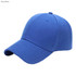 A royal blue six-panel heavy cotton cap with a curved brim and a logo on the front.