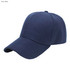 A navy blue six-panel heavy cotton cap with a curved brim and a logo on the front.