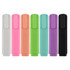 A set of eight highlighters in white, pink, orange, green, teal, purple, and black, featuring a clip design.