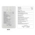 A clear 20ml hand sanitiser spray card with a white liquid inside, featuring a logo and detailed product information on the back.