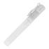 A clear 10ml hand sanitiser spray stick with a white cap and clip. It features a simple design for easy portability.