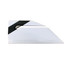 A white ruler letter opener with a black accent, featuring measurement markings along one edge.