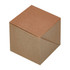 A brown cardboard box with a square shape and a flap closure. It has a simple, unbranded design.