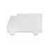 A truck-shaped mint card in white, featuring a simple truck design and a subtle logo.