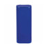A blue flip top tin container designed for holding mints. The tin features a smooth, glossy finish.