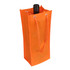 A drink bottle in an orange non-woven single bottle bag with handles. The bag has a logo on it.