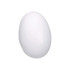 A white stress egg with a smooth, oval shape, designed for stress relief. It has a simple, unbranded appearance.