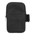 A drink bottle pouch in black, featuring a zipped compartment and a strap for easy carrying, with a logo.