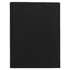 A5 RPET folio notebook in black, featuring a textured cover and a logo on the front.