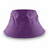 A large, purple bucket hat with a wide brim and side vents, featuring a simple design.