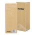 A drink bottle with a straw, presented in a cardboard box featuring a minimalist design and a logo.