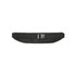 A black recycled running waist pack with a mesh design and a plastic buckle for fastening. It features a logo.