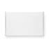 A rectangular white box with a locking lid, measuring 410 x 255 x 150mm, featuring a logo.