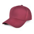 A maroon D-Lux 5 Panel Cap featuring a structured design and a logo on the front. Ideal for headwear.