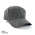 A charcoal grey cap with a textured fabric design and a branded logo on the front.