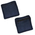 A navy wristband with a zippered pocket, made of soft, absorbent fabric. It features a textured surface.