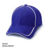 A royal blue cap with white accents and a logo, designed for headwear.