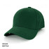 A green heavy brushed cotton cap with a rounded peak and a subtle branding logo.