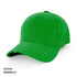 A green heavy brushed cotton cap with a curved brim and a logo.